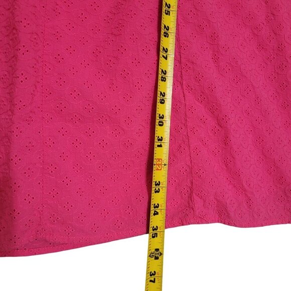 Terra & Sky Pink‎ Eyelet Ruffle Sleeveless Dress 4X Cotteagecore Fairy - Picture 6 of 6